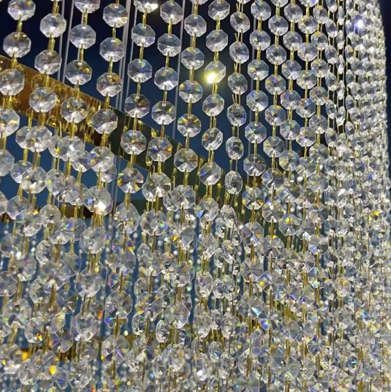 Luxury Spiral Crystal Chandelier details